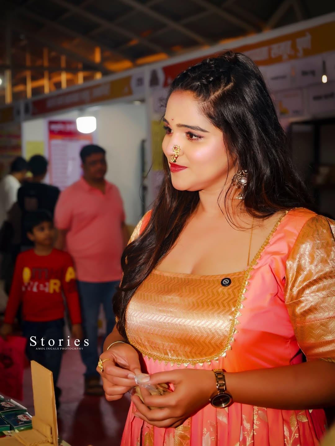 Komal Shete Saree Dress Look