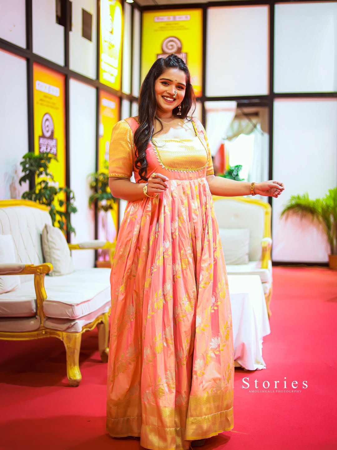Komal Shete Saree Dress Look