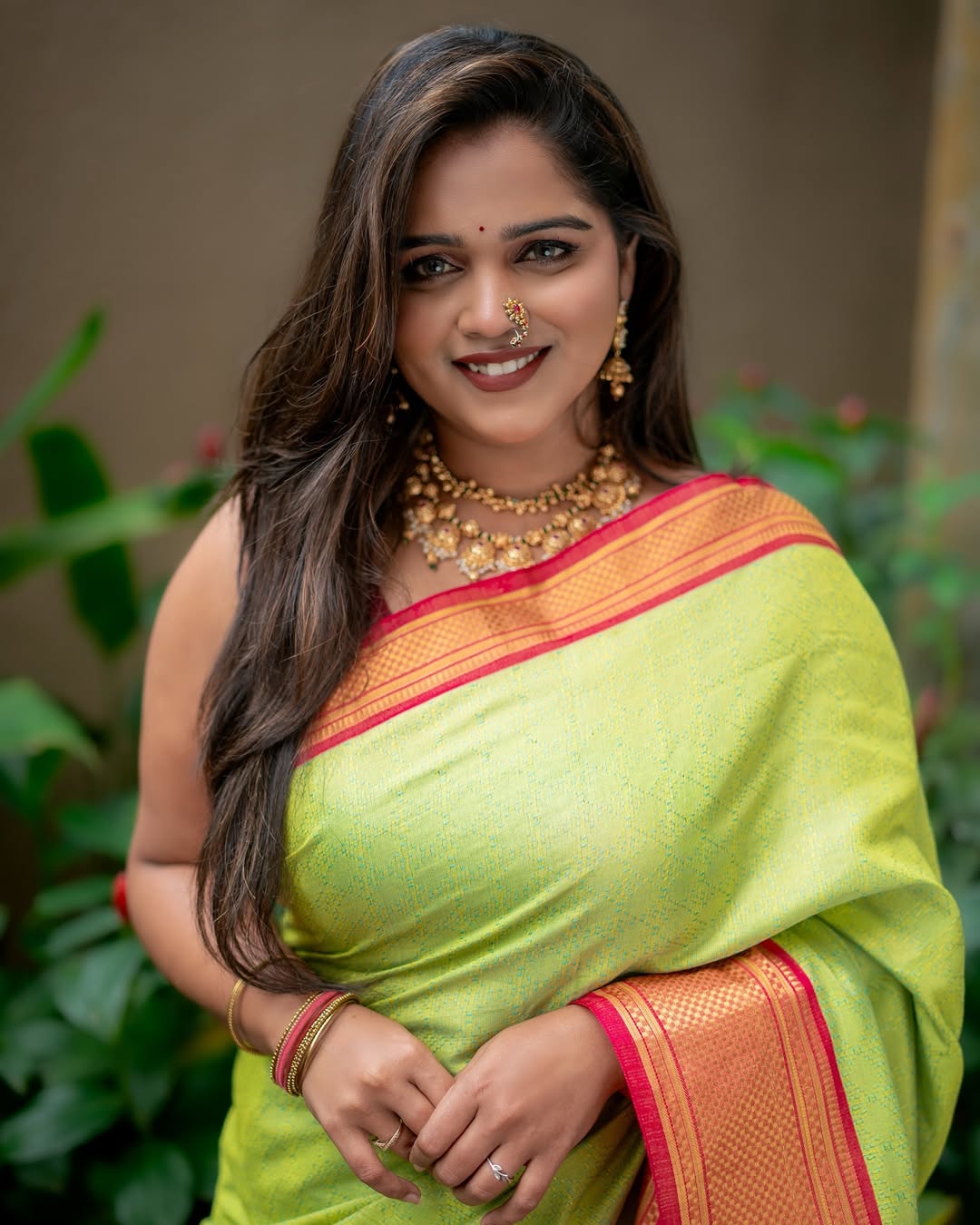Komal Shete Saree Dress Look