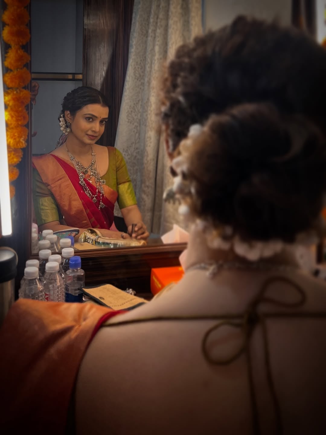 Mayuri Deshmukh Red Saree Look