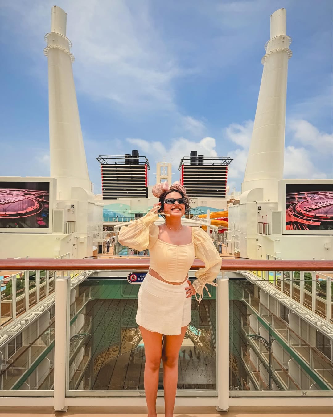 Mitali Mayekar Siddharth Chandekar Singapore Disney Cruise