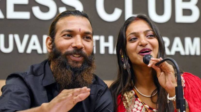Monalisa Bhosle With Her husband Farman Khan