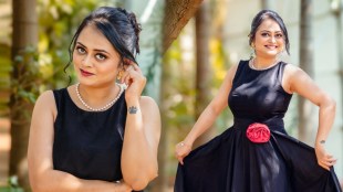 Monika Dabade Black Dress Look