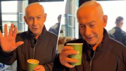 बिन्यामिन नेतान्याहू यांनी उडवली इराणची खिल्ली, कॉफीचा घोट घेत म्हणाले, “ते काय म्हणत आहेत?”