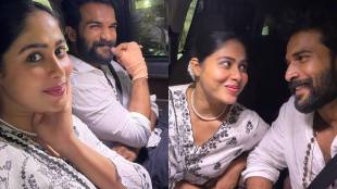 Vishal Nikam and Akshaya Hindalkar romantic car photos