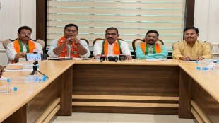 BJP Gadchiroli press conference | Dr Milind Narote speaking against Congress | Ashok Nete and Ramesh Barsagade Gadchiroli BJP | Maharashtra political news update Gadchiroli
