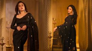 Amruta Khanvilkar saree look