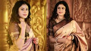 Ashwini Mahangade silk saree look