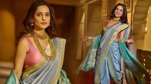 Priya Bapat nauvari saree look
