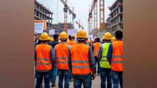 Construction Workers Protest, Azad Maidan, Mumbai News, Maharashtra Government, Labour Department, Lok Seva Hakka Hammi Kayda, Devendra Fadnavis, Eknath Shinde, Labour Union,