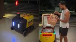 माणसांची जागा आता मशिन्स घेणार? दुबईतील ‘रोबोटिक फूड डिलिव्हरी’चा video viral; पाहा कशी होते डिलिव्हरी!