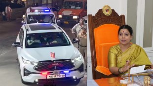 Mumbai Mayor Ritu Tawde car beacon lights violation | मुंबई महापौर रितू तावडे यांच्या गाडीवरील लाल निळे दिवे