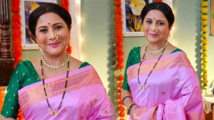 Nivedita Ashok Saraf Pink Paithani Saree Look