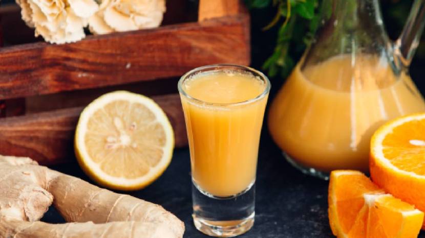 Orange Ginger Juice immunity drink 