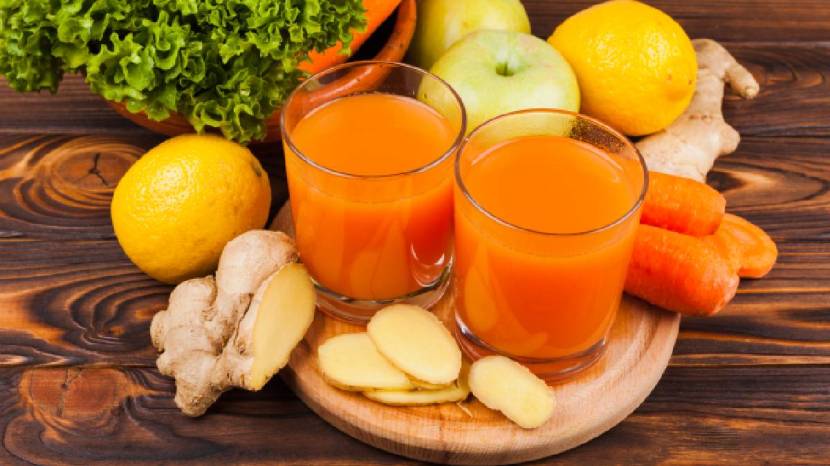 Orange Ginger Juice immunity drink