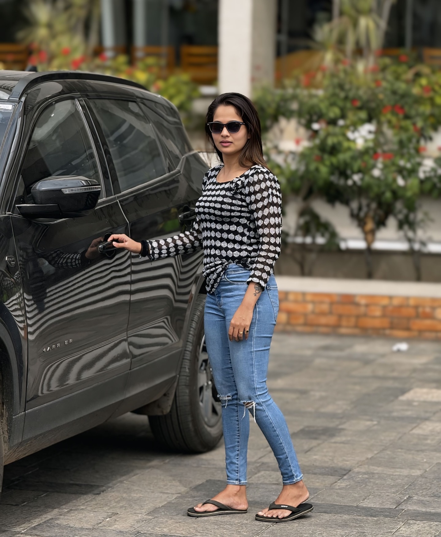Prajakta Navnale New Car Photo