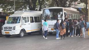 Thane TMT Bus vs Private Bus Illegal Transport | ठाणे टीएमटी बस आणि खासगी बस अवैध वाहतूक