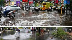 Pune Rain Photo: रस्त्यावर गारांचा खच, साचलेले पाणी, झाडांची पडझड; पुण्यात अवकाळी पावसाचे थैमान, पाहा फोटो