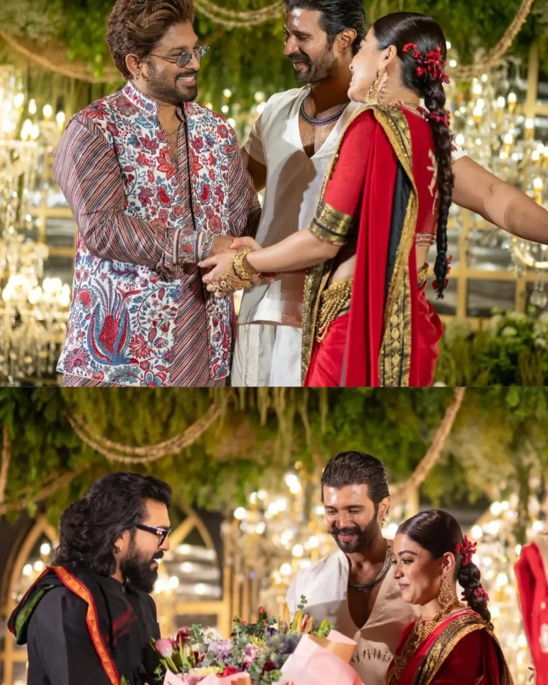 Rashmika Mandanna Vijay Deverakonda reception photos