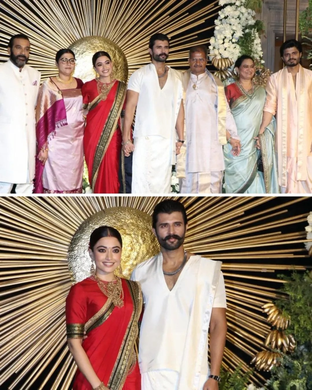Rashmika Mandanna Vijay Deverakonda reception photos
