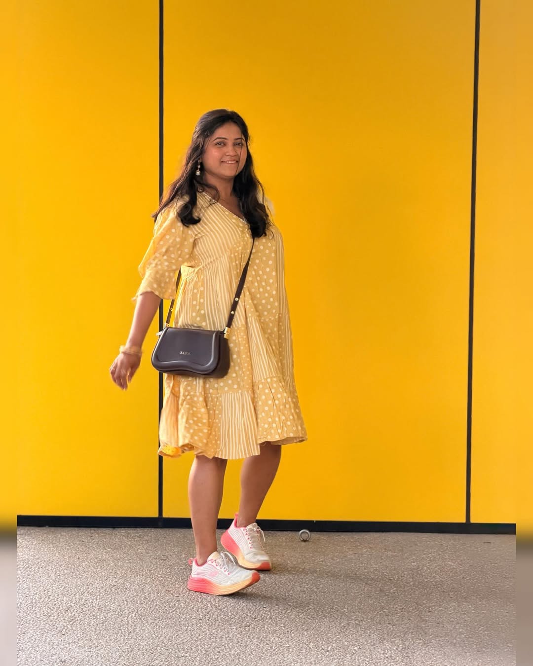 Rasika Vengurlekar Yellow Dress Look