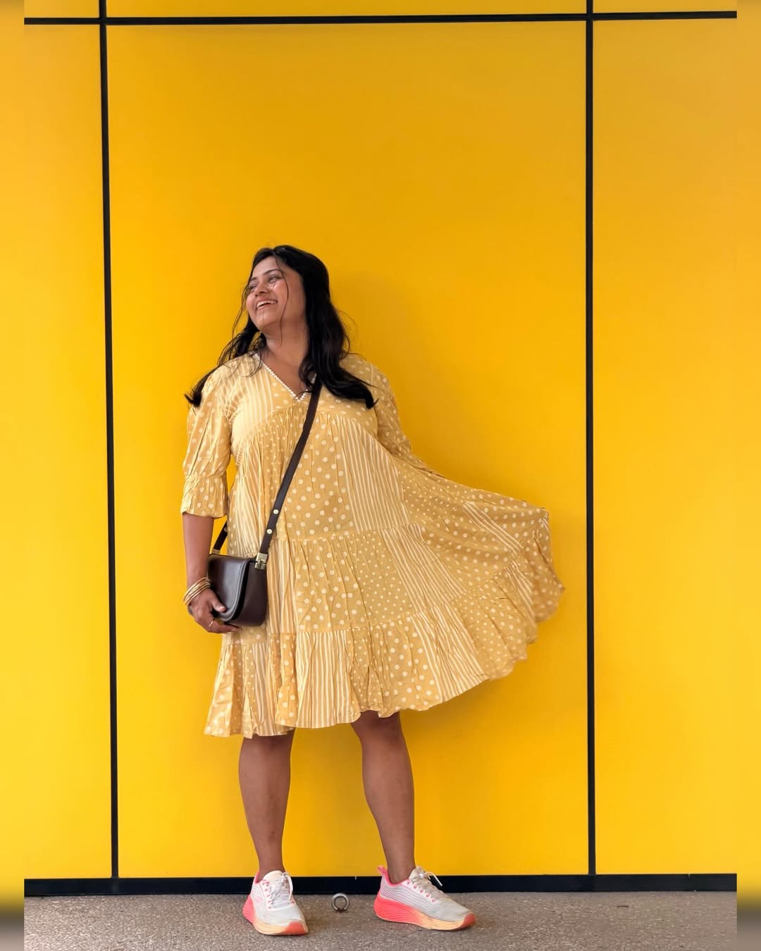 Rasika Vengurlekar Yellow Dress Look