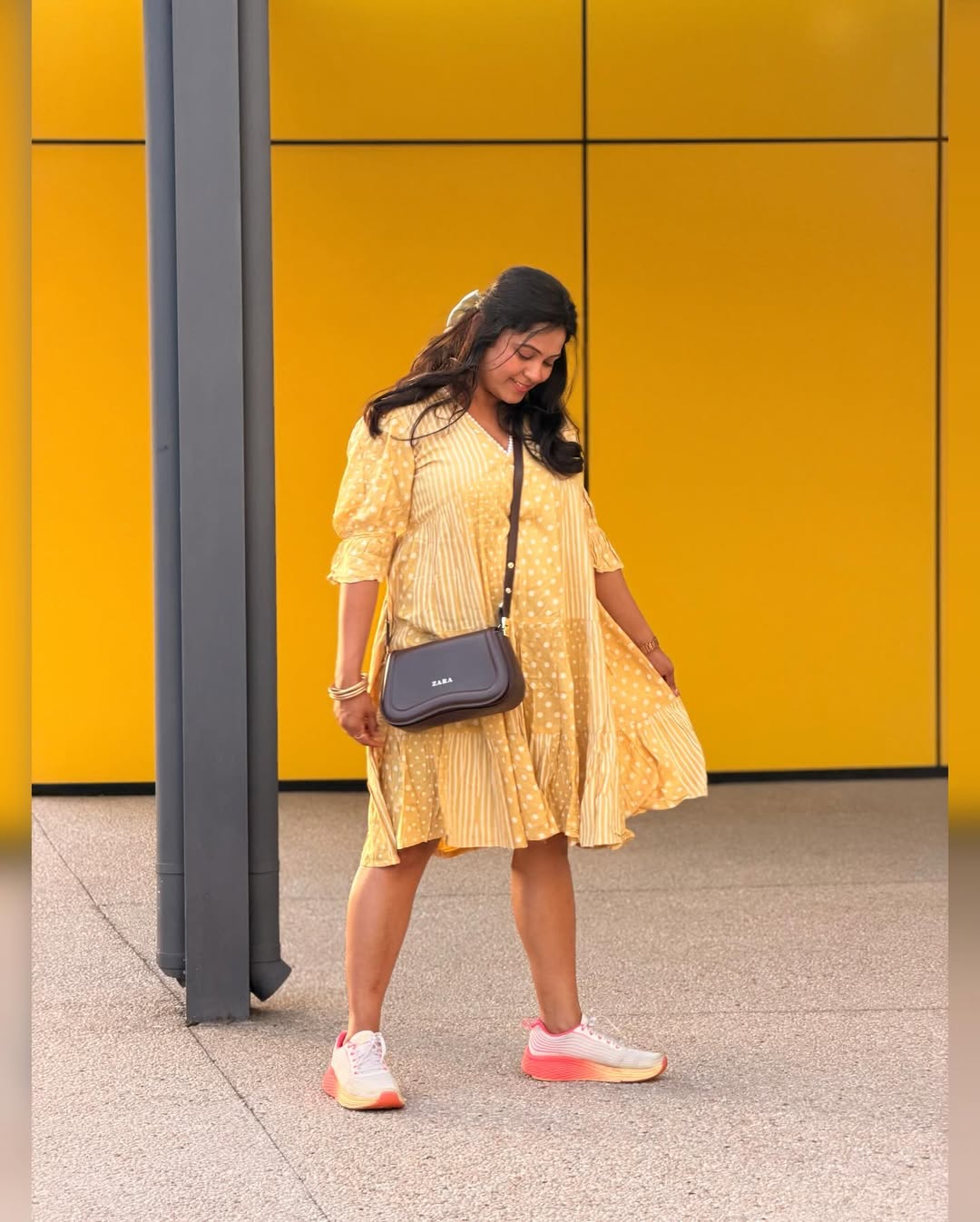 Rasika Vengurlekar Yellow Dress Look