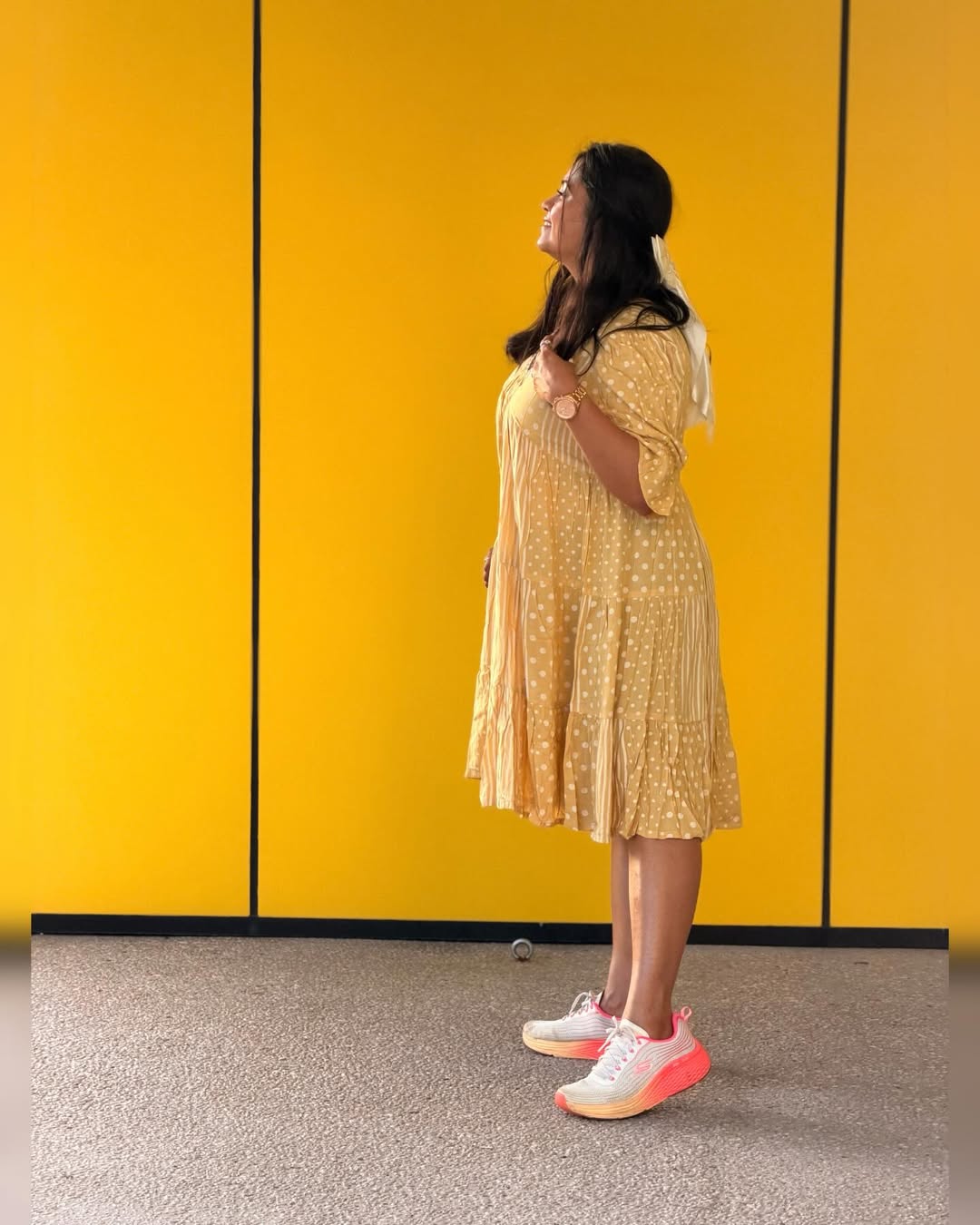 Rasika Vengurlekar Yellow Dress Look