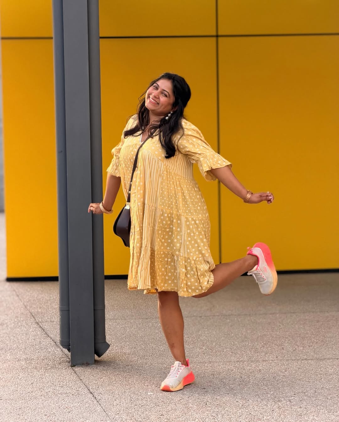 Rasika Vengurlekar Yellow Dress Look