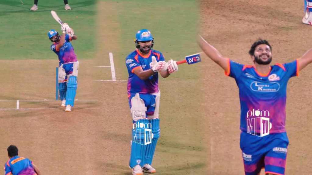 Rohit Sharma Shardul thakur Banter Video Hitman hits six on His Bowling Mumbai Indians IPL 2026 Rohit Sharma Shardul thakur Banter Video Hitman hits six on His Bowling Mumbai Indians IPL 2026