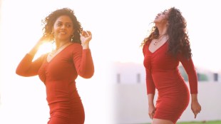 Rutuja Bagwe Red One Piece Dress Look