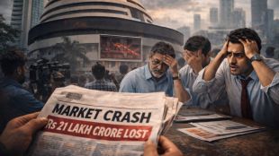 Indian stock market crash due to Iran war