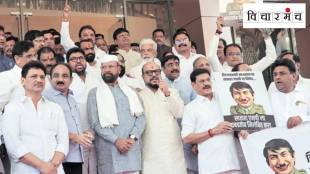 Maharashtra political party system analysis | Shiv Sena MLAs protest Vidhan Bhavan