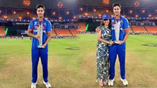 Shivam Dube Travel to Mumbai with wife by Train from Ahmedabad after winning T20 World Cup 2026