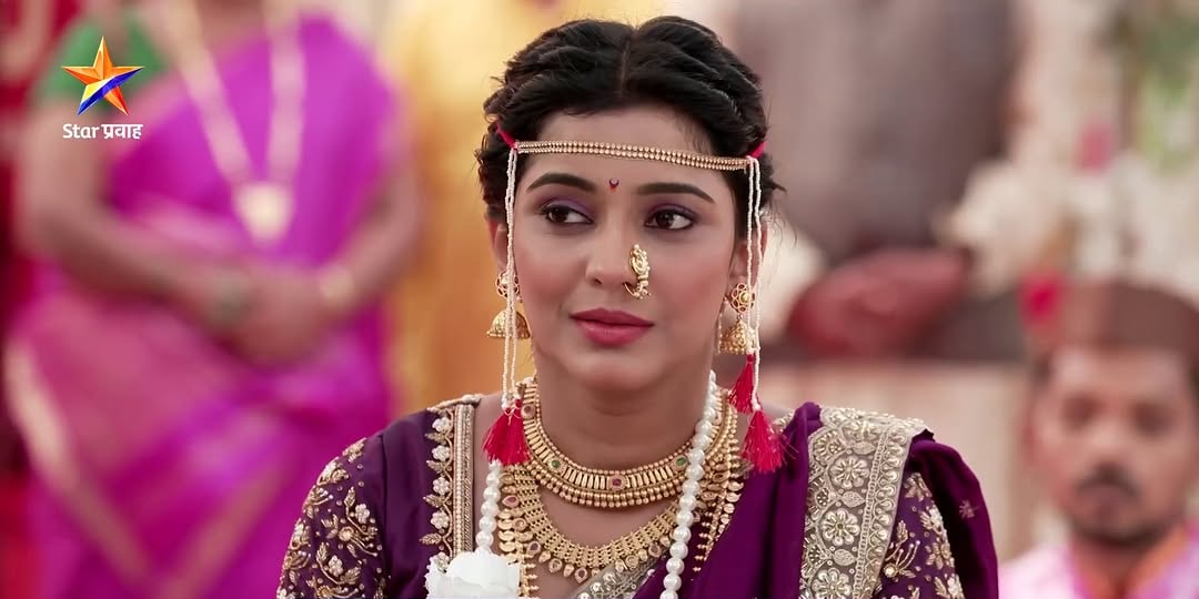 Shivani Mundhekar Purple Nauvari Saree Jewellery Look