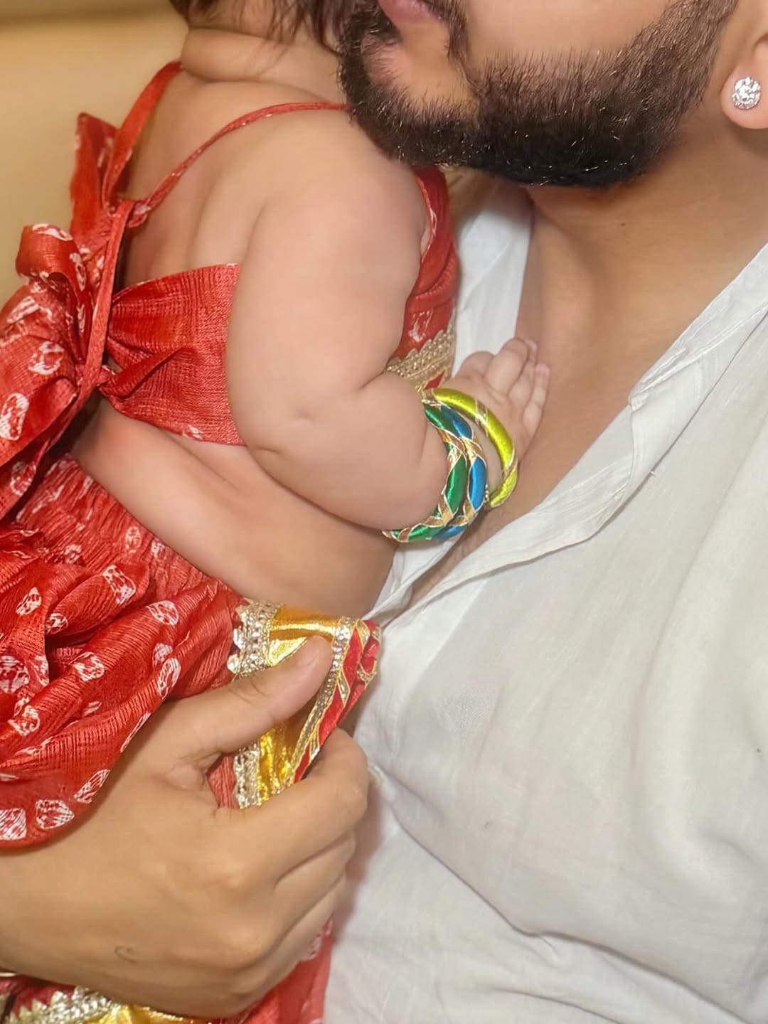 sonarika-bhadoria-daughter-virika-parashar-navratri-photoshoot