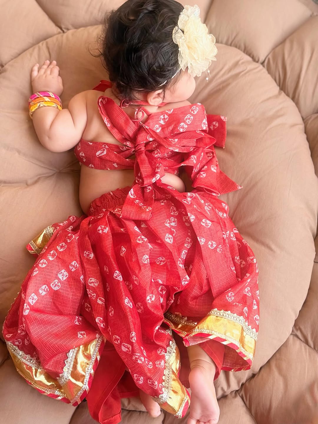 sonarika-bhadoria-daughter-virika-parashar-navratri-photoshoot