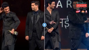 Sushant Singh Rajput and Karan Johar dancing on High Heels song at Screen Awards