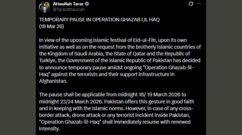 Attaullah Tarar X Post
