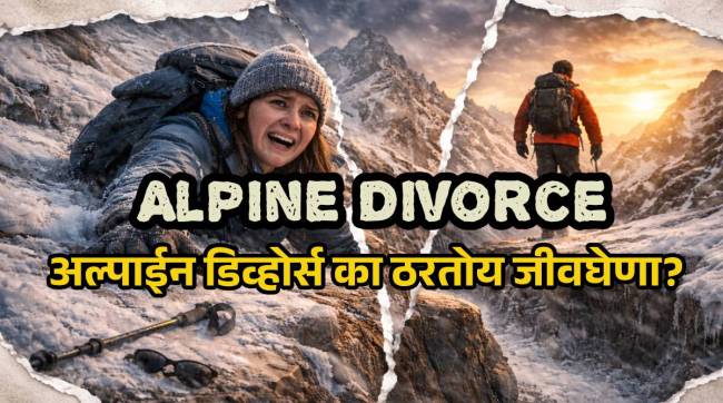 Viral TikTok video of Alpine Divorce trend