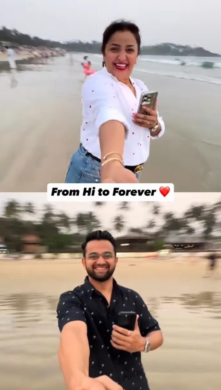 Apurva Nemlekar honeymoon photos Goa