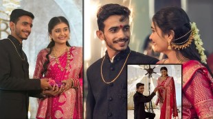 Tanvi Kakad and Bipin Mohore engagement photos | Amravati Reelstars love story | Tanvi Kakad Bipin Mohore relationship news | Marathi social media influencers engagement updates