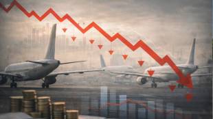 Share Market Crash Aviation Stocks | विमान कंपन्यांचे शेअर्स घसरले इंडिगो स्पाइसजेट | West Asia War Impact India | इराण इस्रायल युद्ध परिणाम