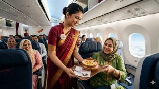 Air India Eid special menu Sheer Khurma | Inflight meal service domestic international flights | Mumbai Airport Gudi Padwa sweets | Navratri special thali Delhi Airport Maharaja Lounge