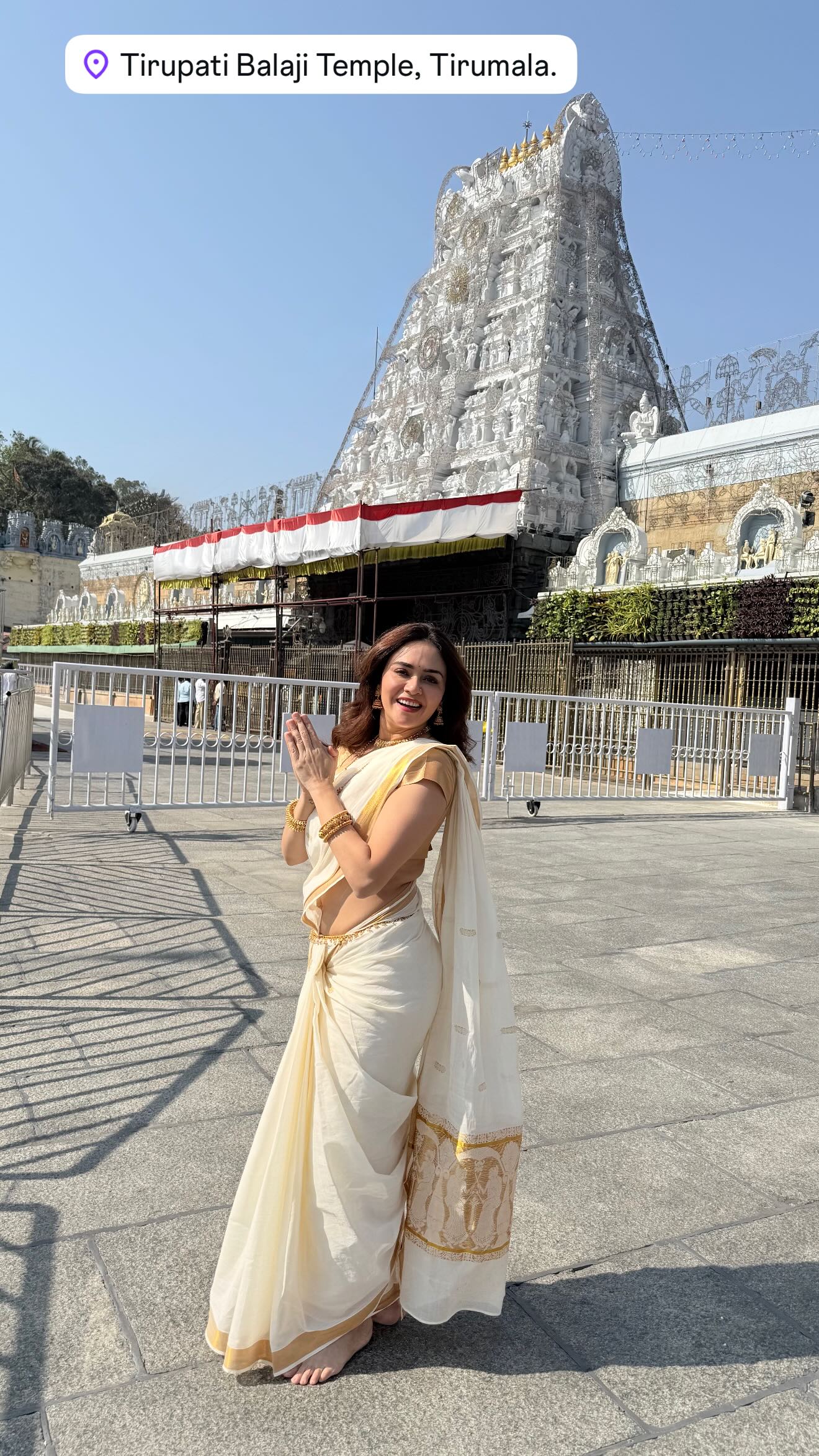 amruta khanvilkar titupati balaji photo