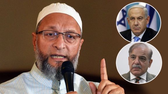 Asaduddin Owaisi speaking at Mecca Masjid Hyderabad | PM Modi and Asaduddin Owaisi news update | असदुद्दीन ओवैसी यांचे पंतप्रधान मोदींवर विधान | ओवैसींची इस्रायल पाकिस्तानवर टीका