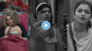 Anushree and Sanskriti arguing over bathroom duty in Bigg Boss Marathi 6.