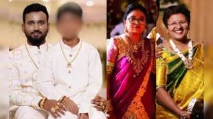 Bengaluru police at crime scene of family murder | Man who killed mother and nephew in Bengaluru | बेंगळुरू हत्याकांडातील आरोपी आणि पोलीस तपास | कौटुंबिक वादातून तिघांची हत्या प्रयत्न