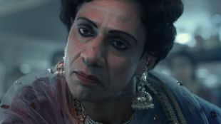 Alia Bhatt as Gangubai Kathiawadi and director Sanjay Leela Bhansali.