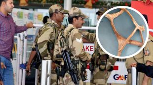 IGI Airport, New Delhi a passenger bound for Bangkok was found carrying antlers in his hand baggage